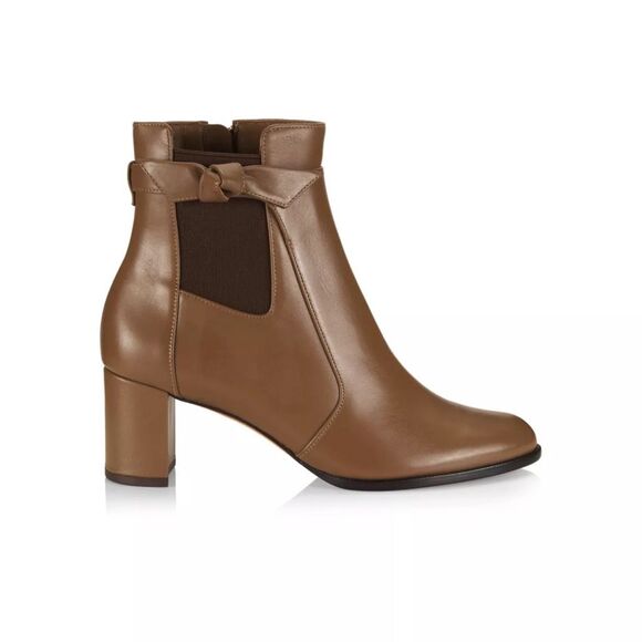 Alexandre Birman Clarita Chelsea 60 Heeled Bootie in Tan Size EU39/US9 $750 - Picture 1 of 10